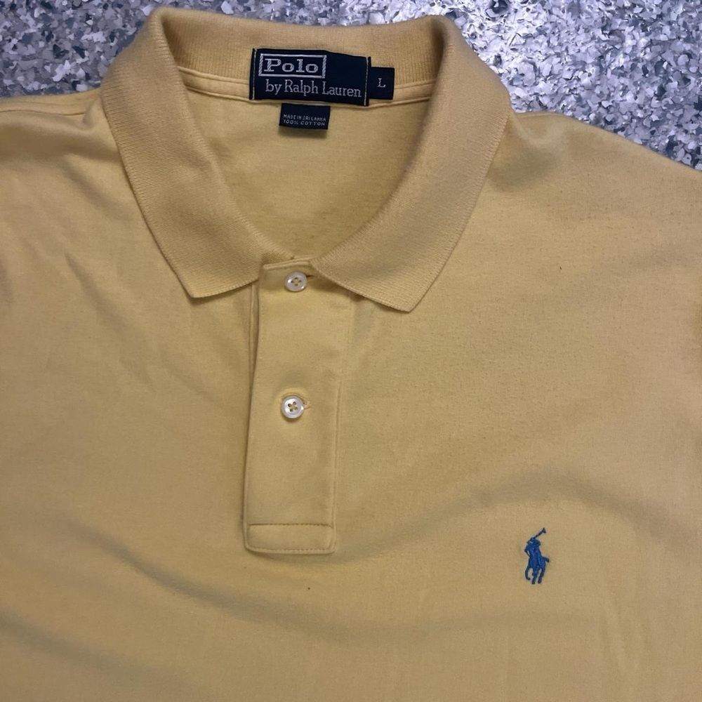 Polo Ralph Lauren Men's Polo Shirt in Soft Yellow